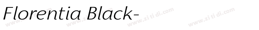 Florentia Black字体转换
